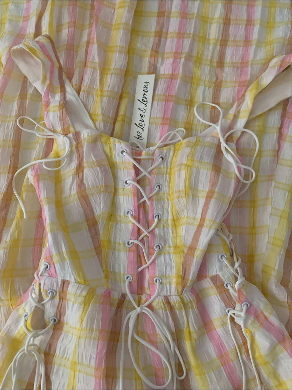 For Love And Lemons Rue Midi Dress Size XS NWT - Picture 6 of 9